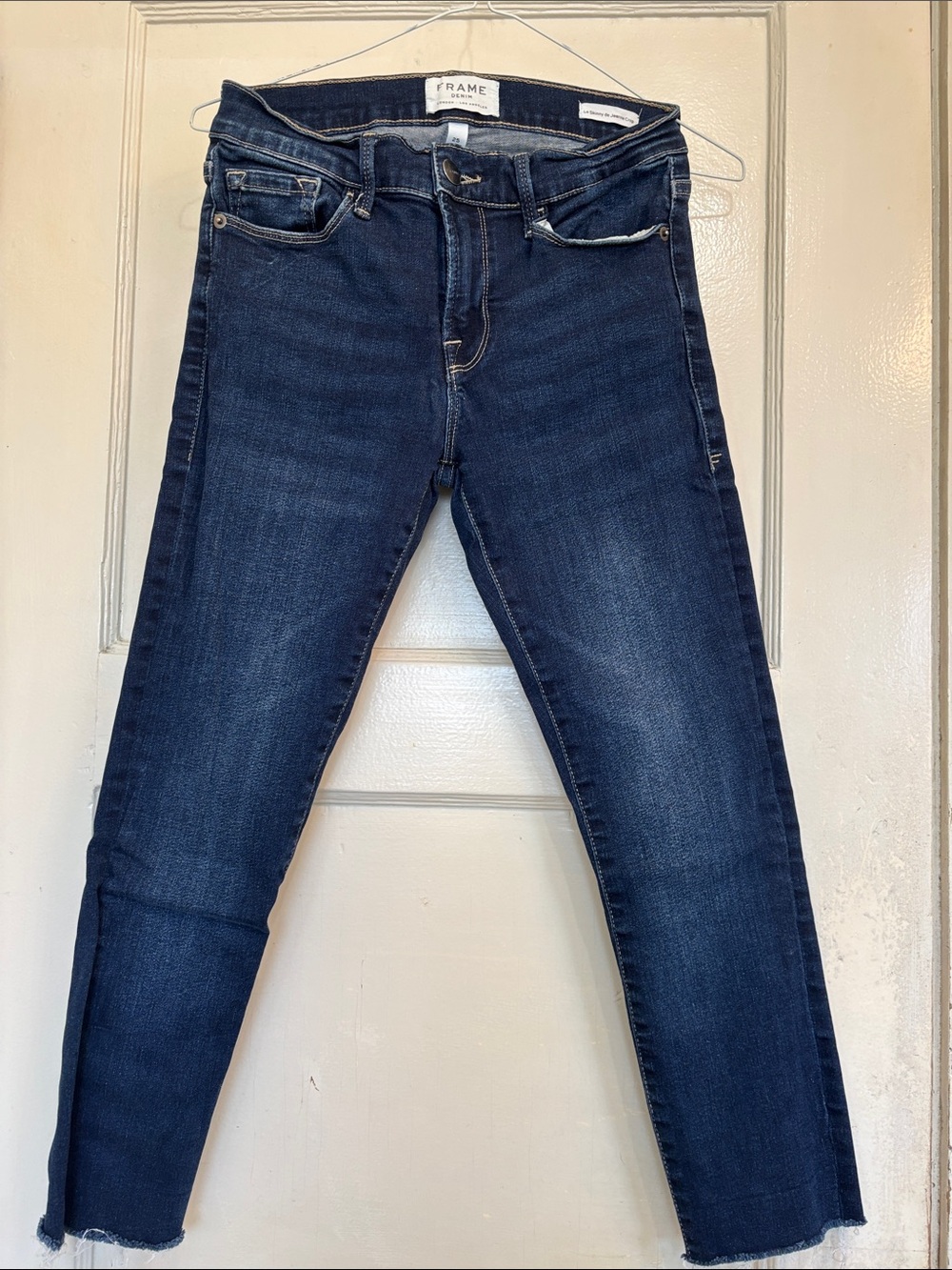 Frame Denim Le High Skinny Jeans - Indigo Wash - Size 25 crop - Used